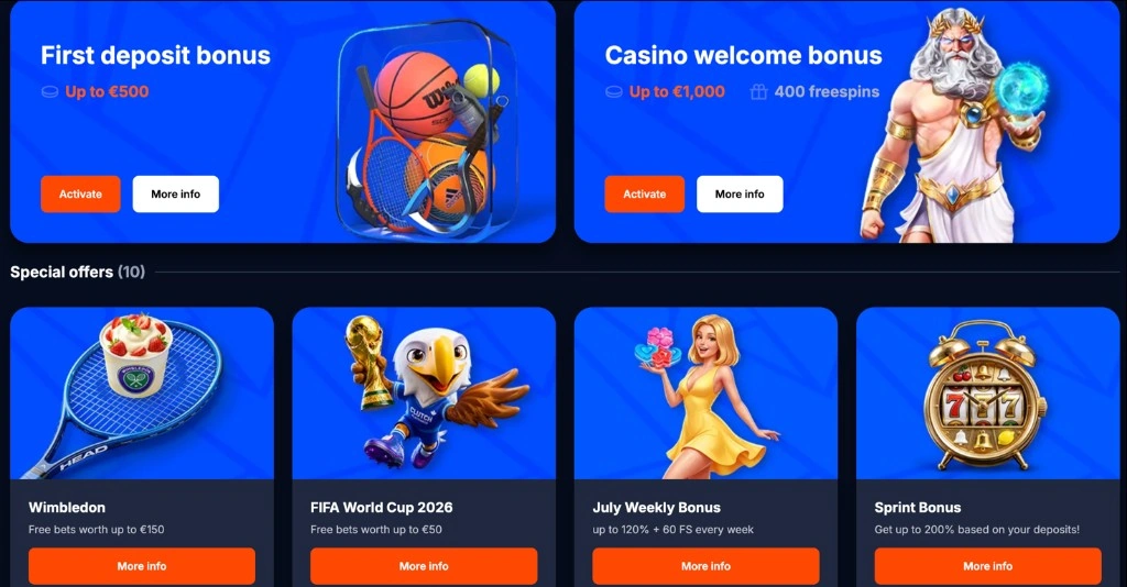 FS Casino – posebne ponudbe in bonusi