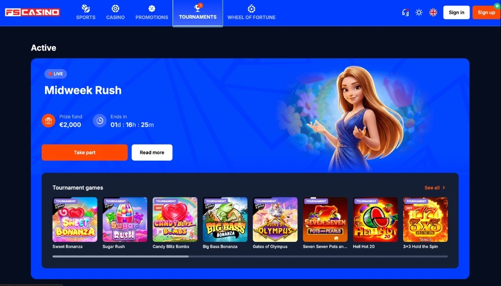 FS Casino – turnirji in nagradni skladi